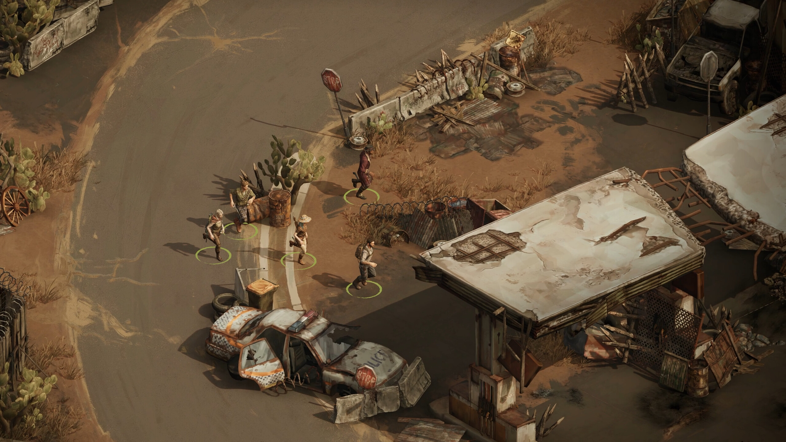 A screenshot of Broken Roads 