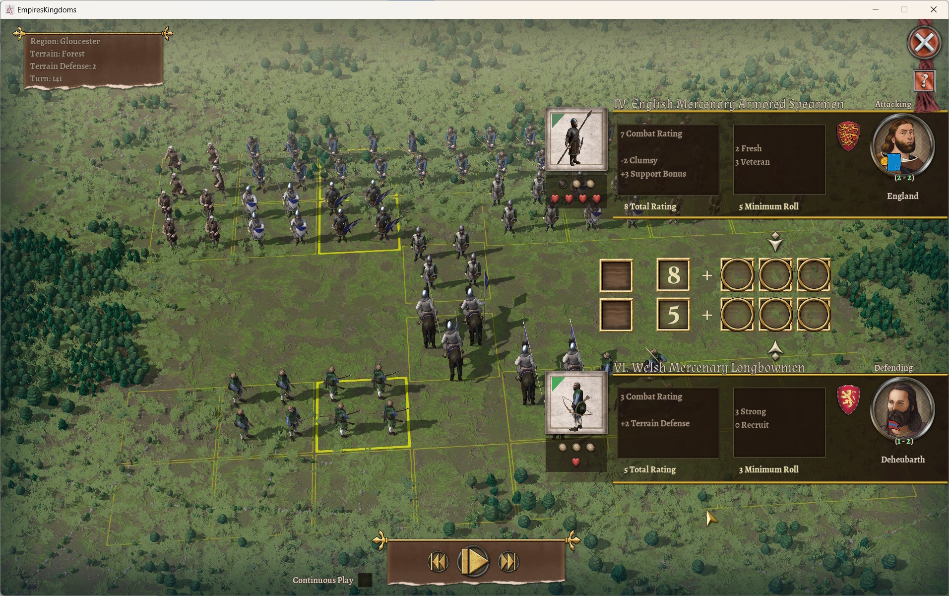 A screenshot from Field of Glory: Kingdoms