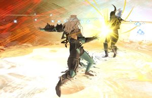 A key art for El Shaddai HD Remaster
