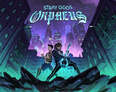The key art for the feature-length Stray Gods: The Roleplaying Musical DLC titled Stray Gods: Orpheus.