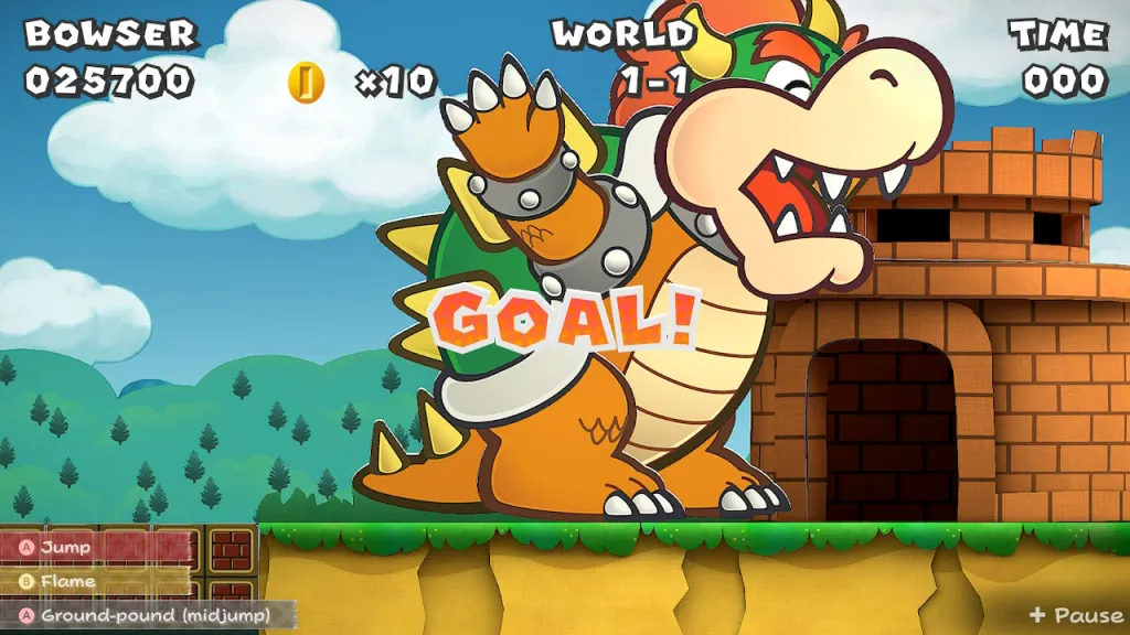 A screenshot from Paper Mario The Thousand Year Door