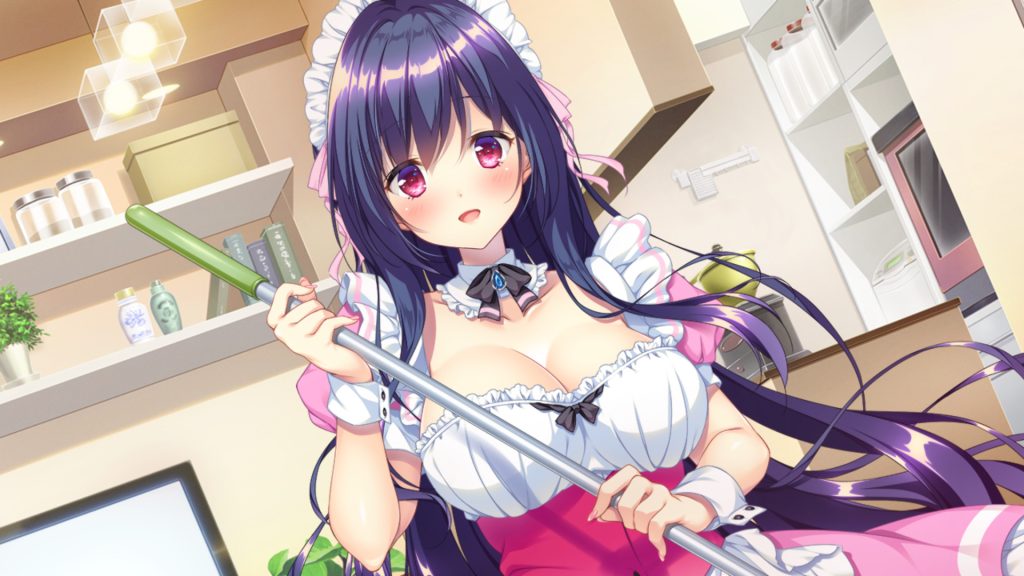 A key art CG for Qualia on Nintendo Switch