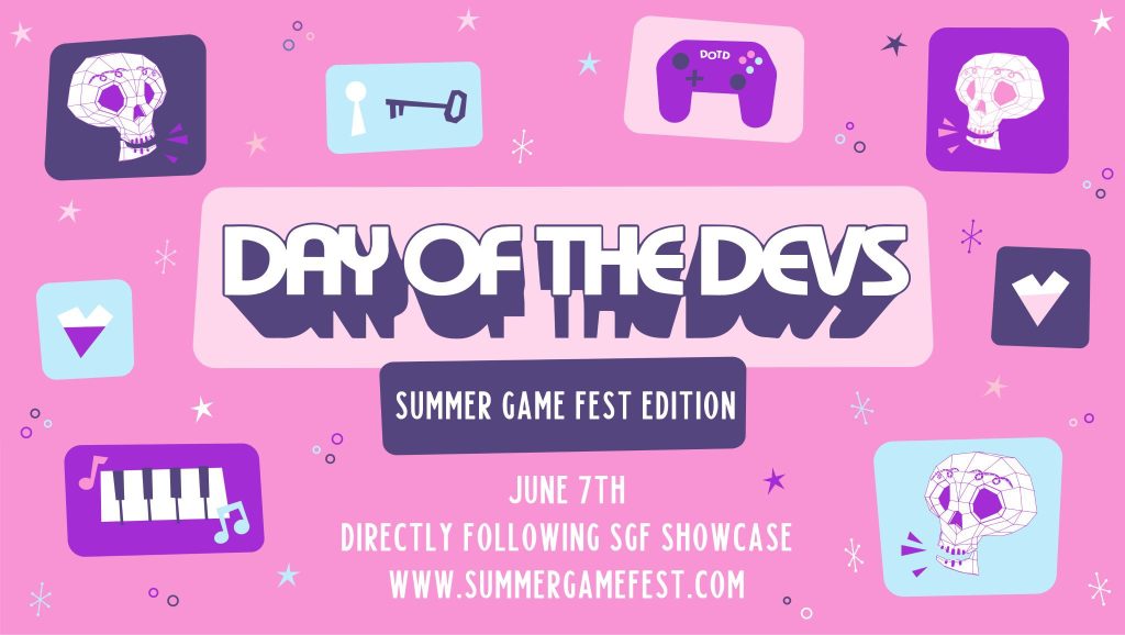 A graphic for Day of the Devs Summer Game Fest Edition on June 7, 2024.