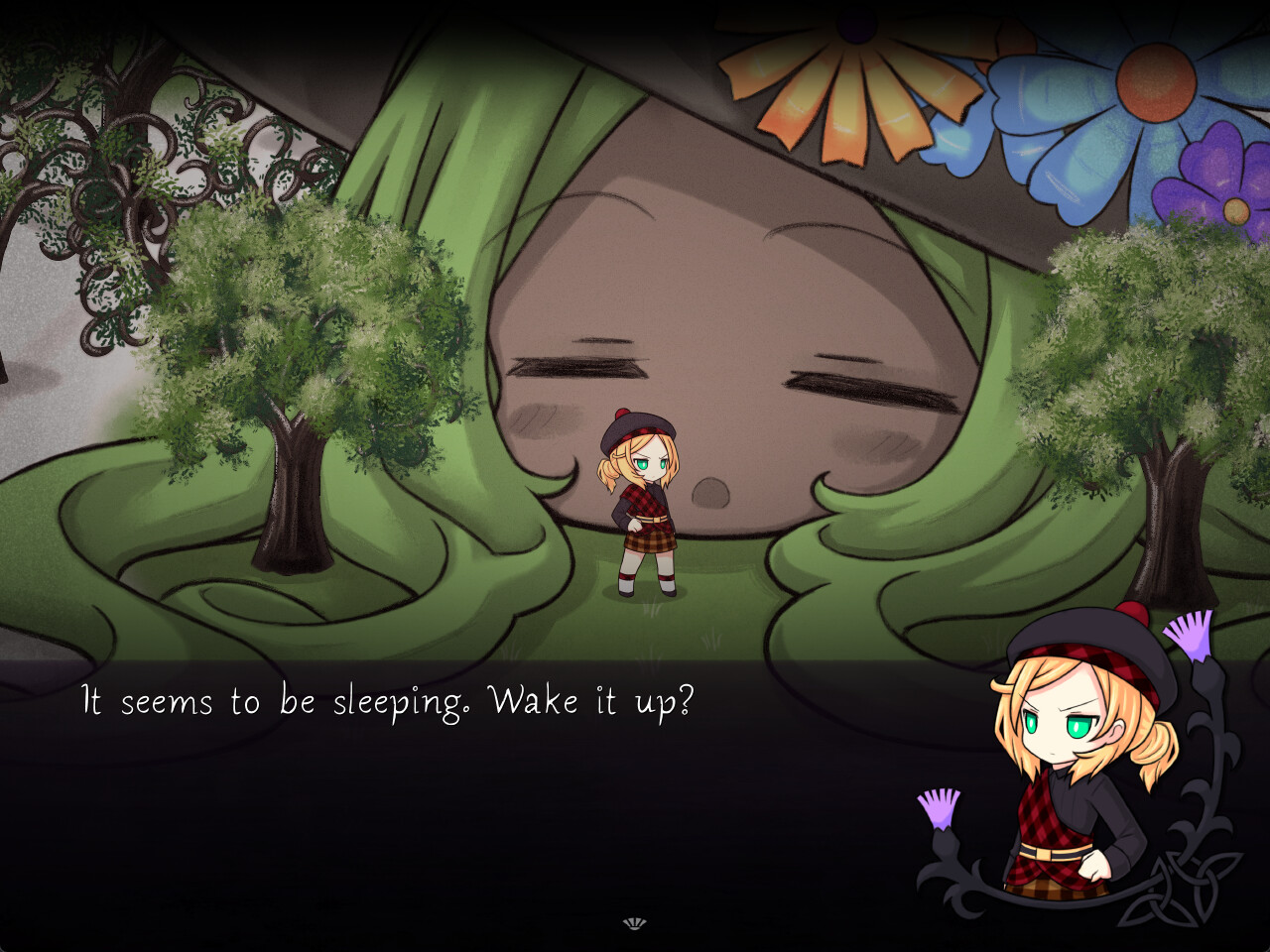 A screenshot from Thistlemine