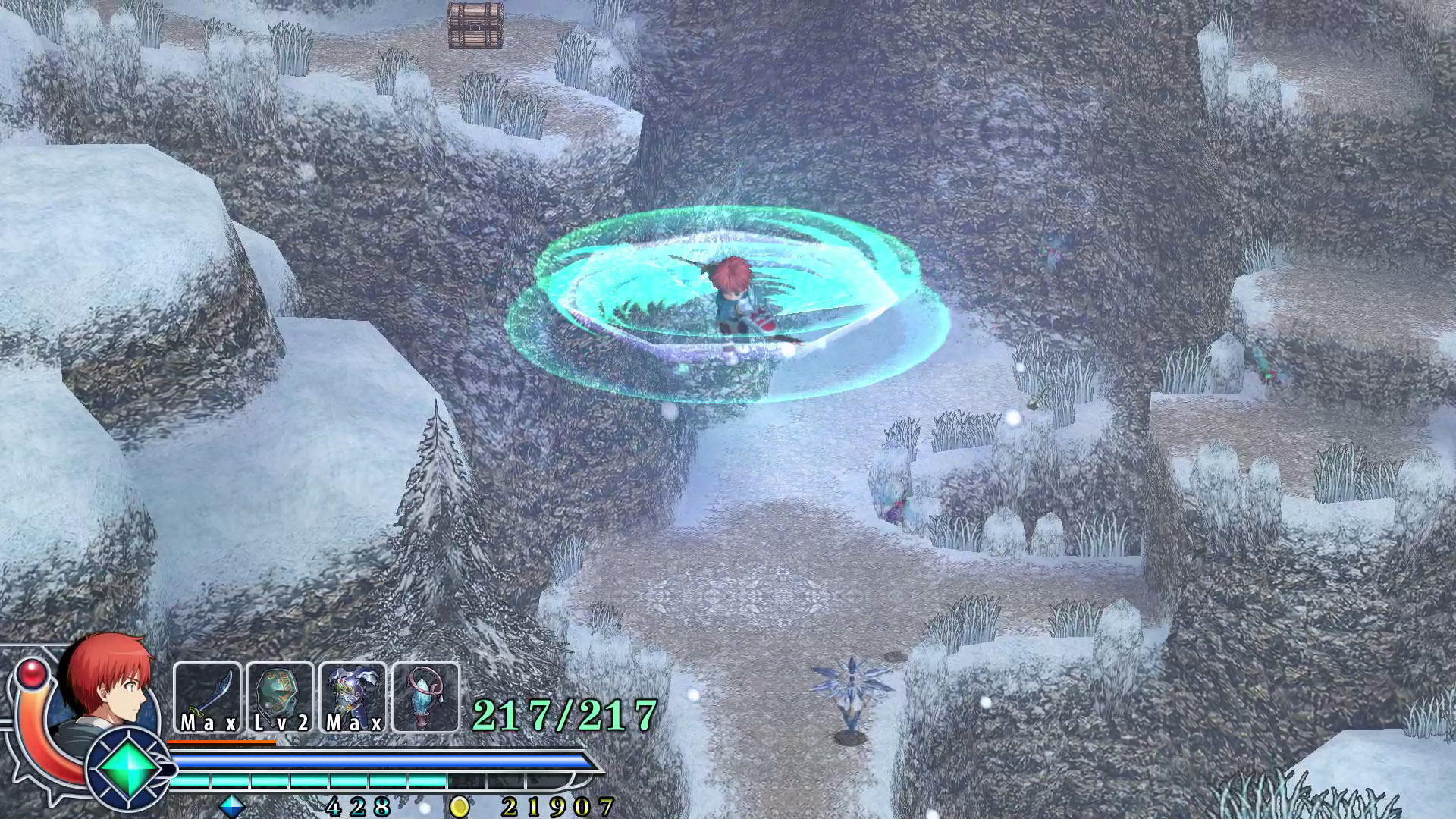 A screenshot from Ys Memorie on Nintendo Switch