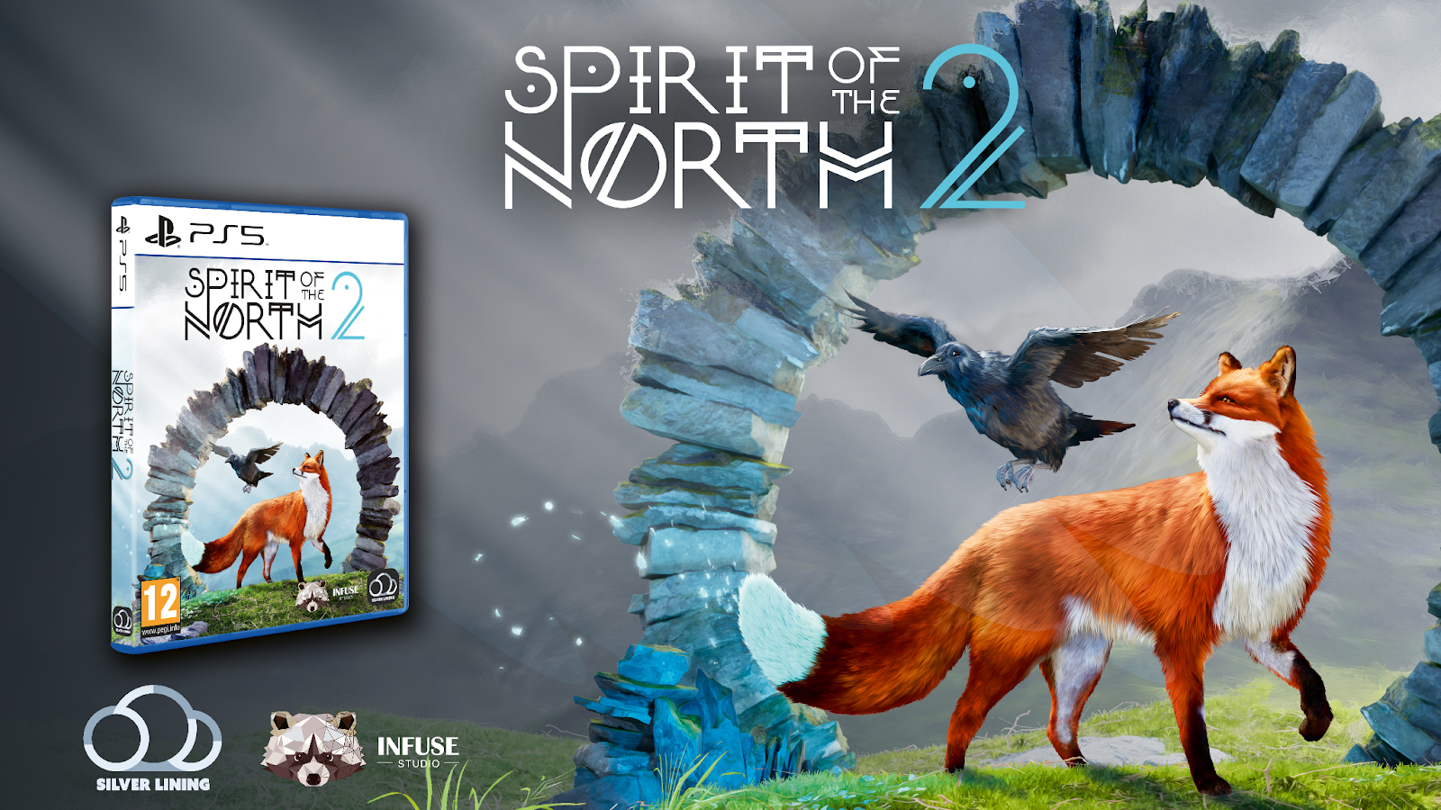 A packshot of the physical PS5 edition of Spirit of the North 2.