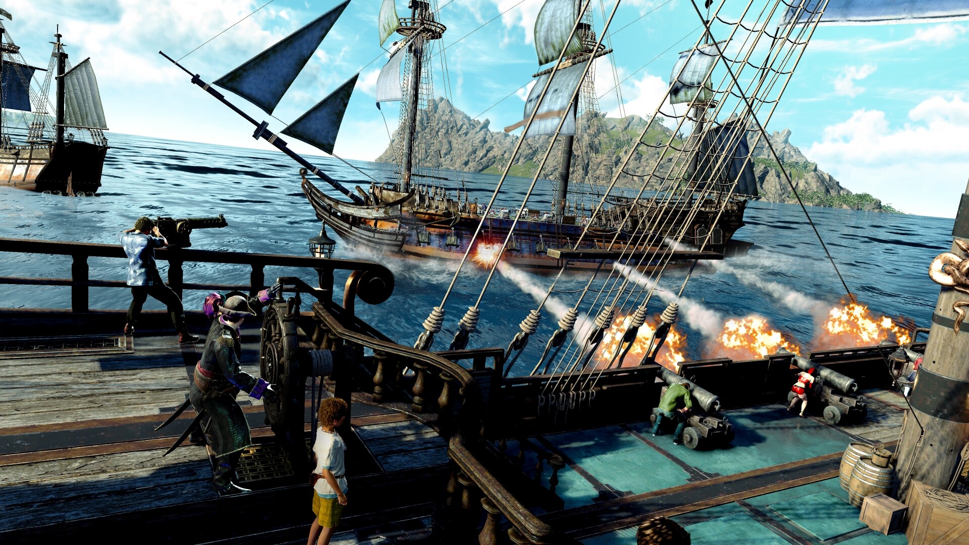 A screenshot from Like a Dragon: Pirate Yakuza in Hawaii 