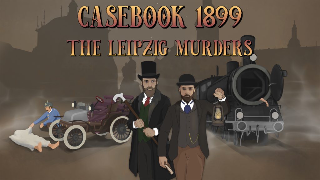 The key art for Casebook 1889 – The Leipzig Murders.