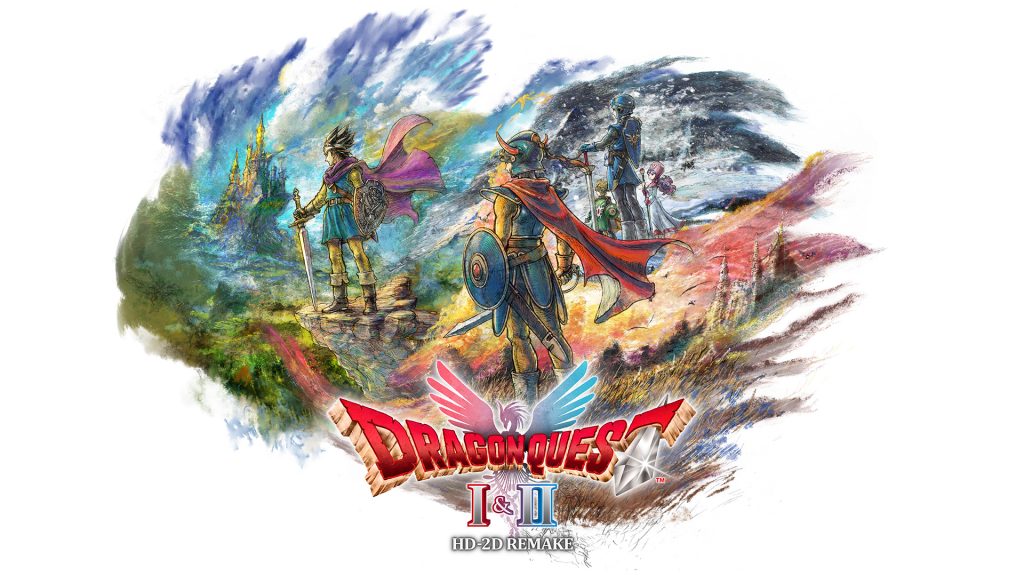 The key art and logo for Dragon Quest I & II HD-2D Remake.
