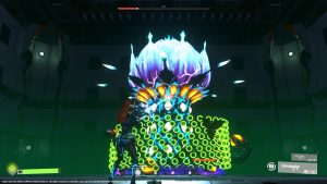 A screenshot of the gameplay in Scar-Lead Salvation.