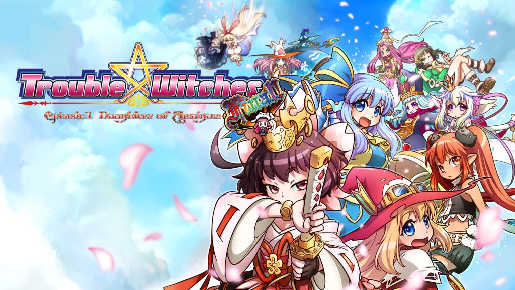 The key art for Trouble Witches FINAL! Episode 01 Daughters of Amalgam.