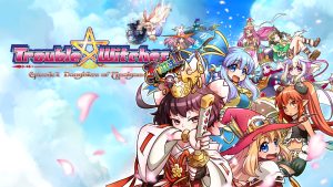 The key art for Trouble Witches FINAL! Episode 01 Daughters of Amalgam.