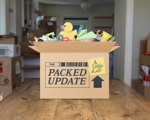 The key art for A Little to the Left's Packing Update.