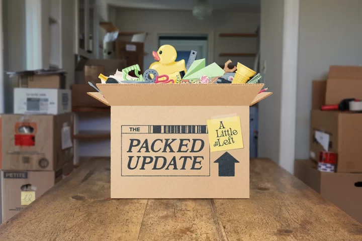 The key art for A Little to the Left's Packing Update.