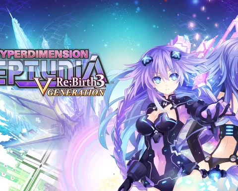 The key art for Hyperdimension Neptunia Re;Birth3: V Generation.