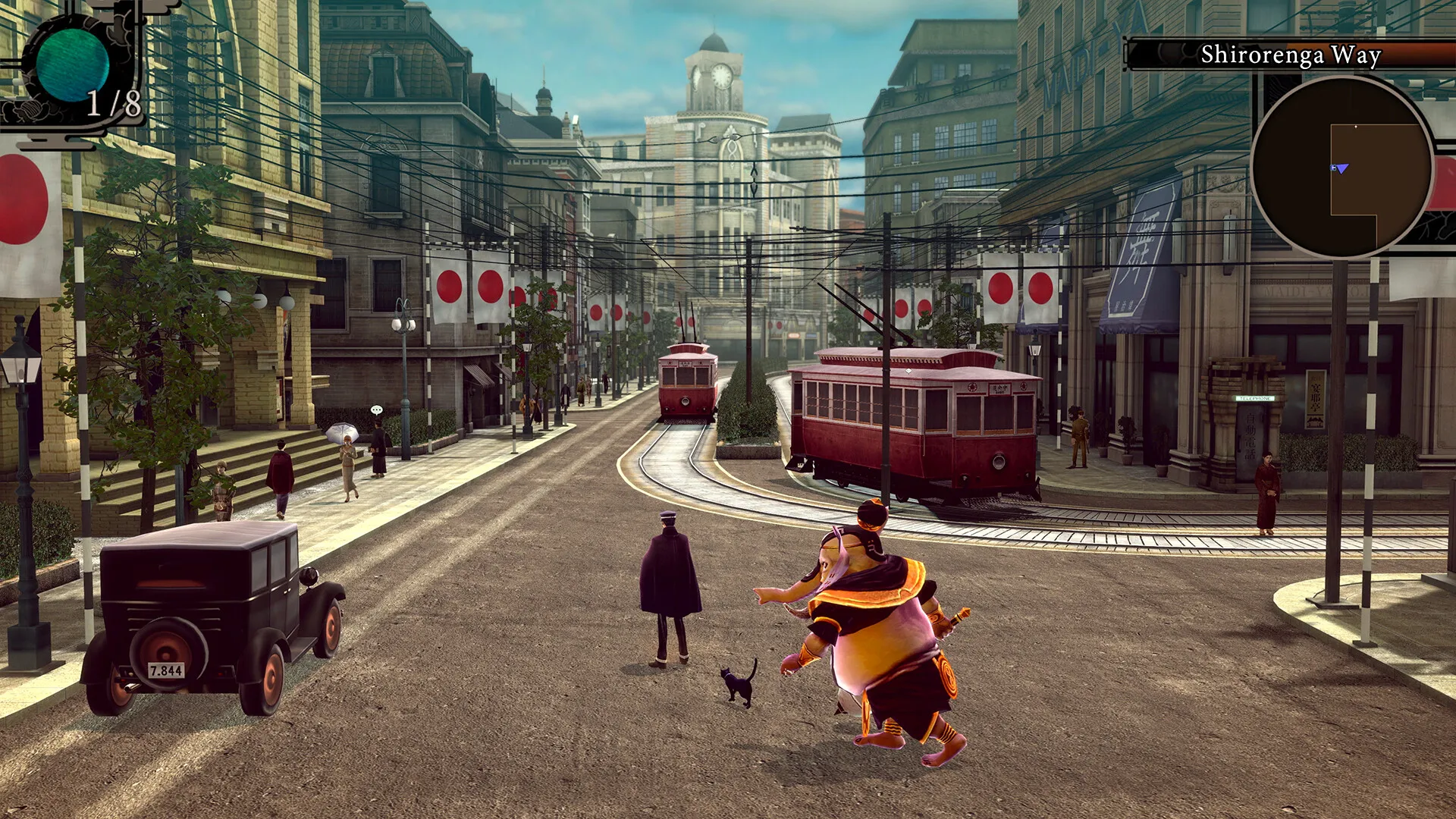 A screenshot from Raidou Remastered for PlayStation 5 by DigitallyDownloaded.net