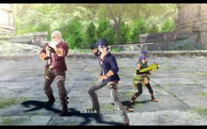 A screenshot from the Japanese version of The Legend of Heroes: Trails beyond the Horizon.
