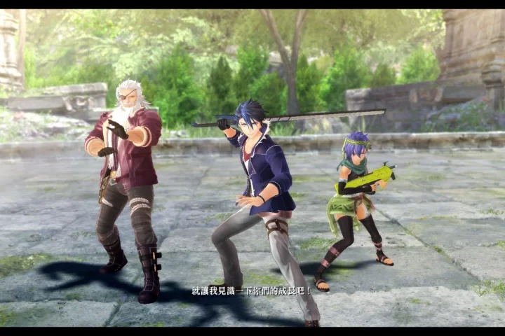 A screenshot from the Japanese version of The Legend of Heroes: Trails beyond the Horizon.