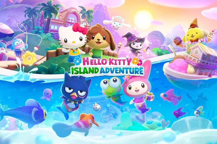 The 2025 updated key art for Hello Kitty Island Adventure.