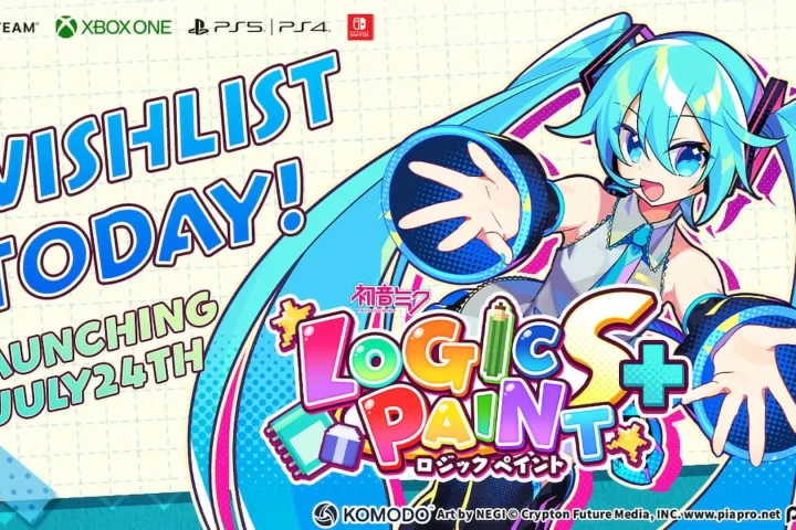 The wishlist artwork for Hatsune Miku Logic Paint S+.