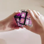 A photo of Rubik's WOWCube in use.