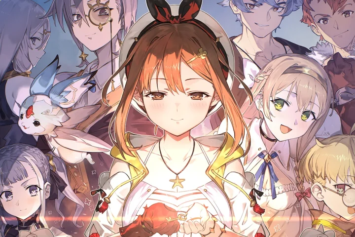 The key art for the Atelier Ryza Secret Trilogy Deluxe Pack (cropped).