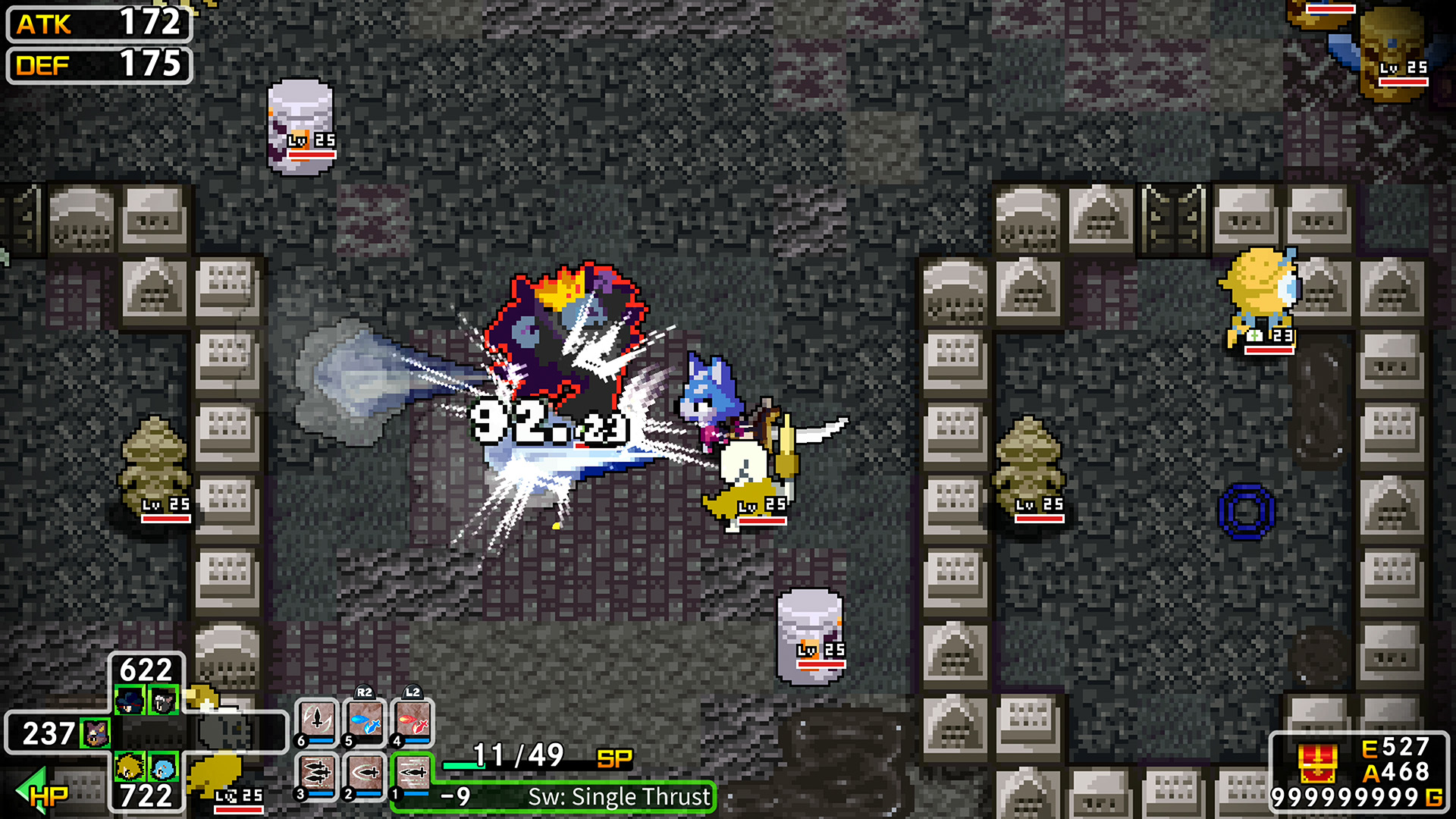 A screenshot from Cladun X3, revealed for its release date announcement.