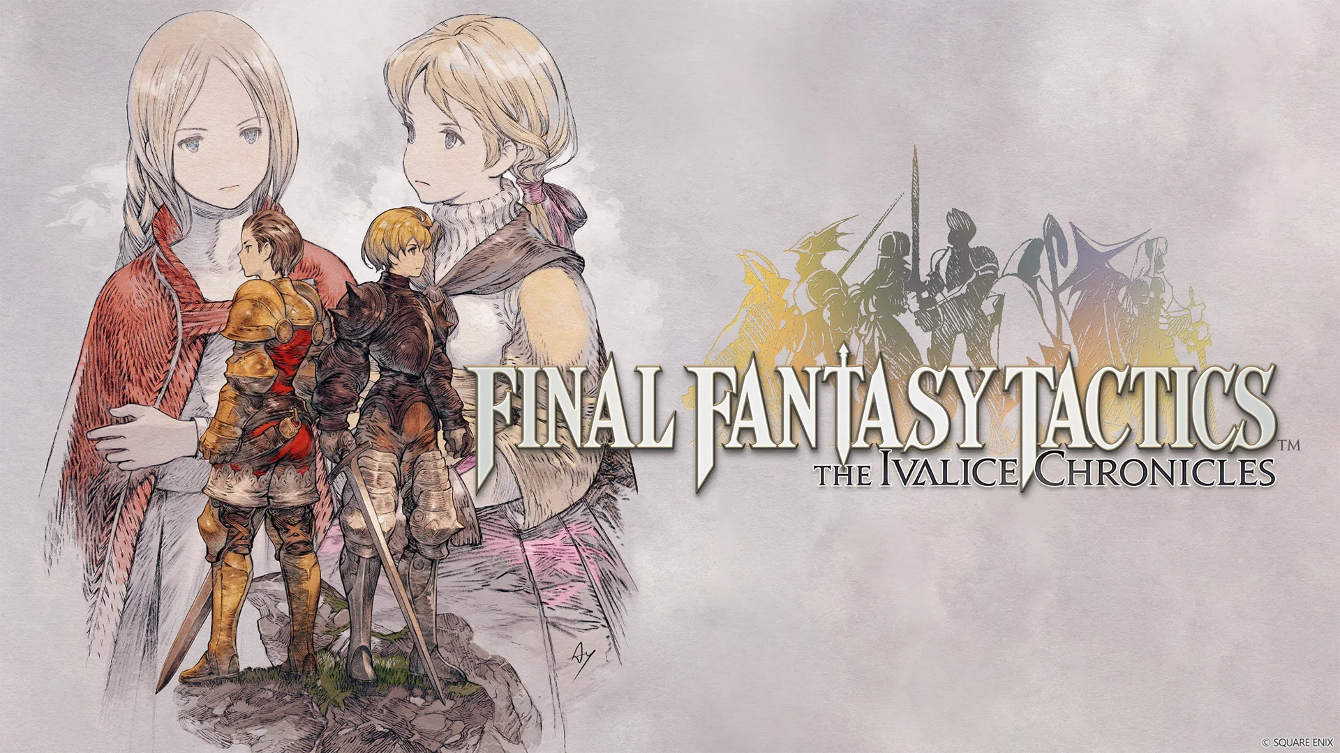 The key art for Final Fantasy Tactics - The Ivalice Chronicles.
