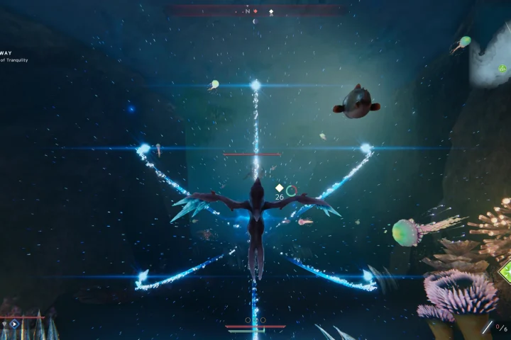 A screenshot from Glaciered on Switch 2.