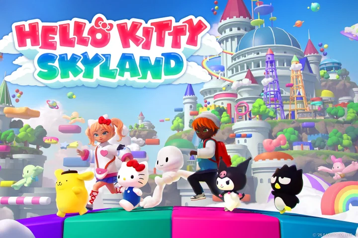The key art for Hello Kitty Skyland.