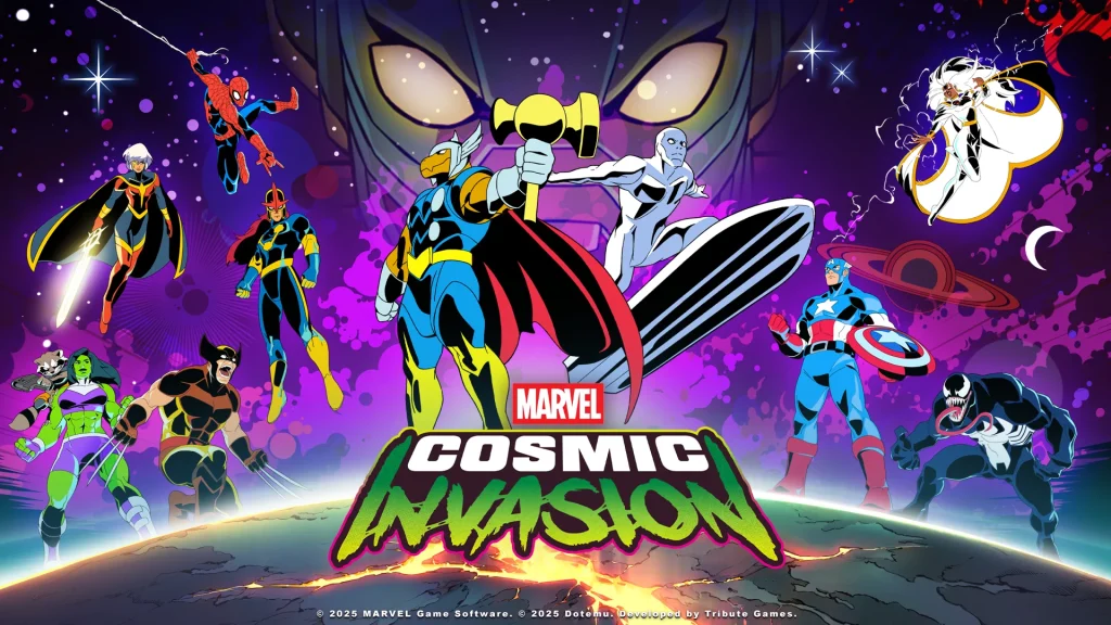 The key art for MARVEL Cosmic Invasion, as of July 2025.