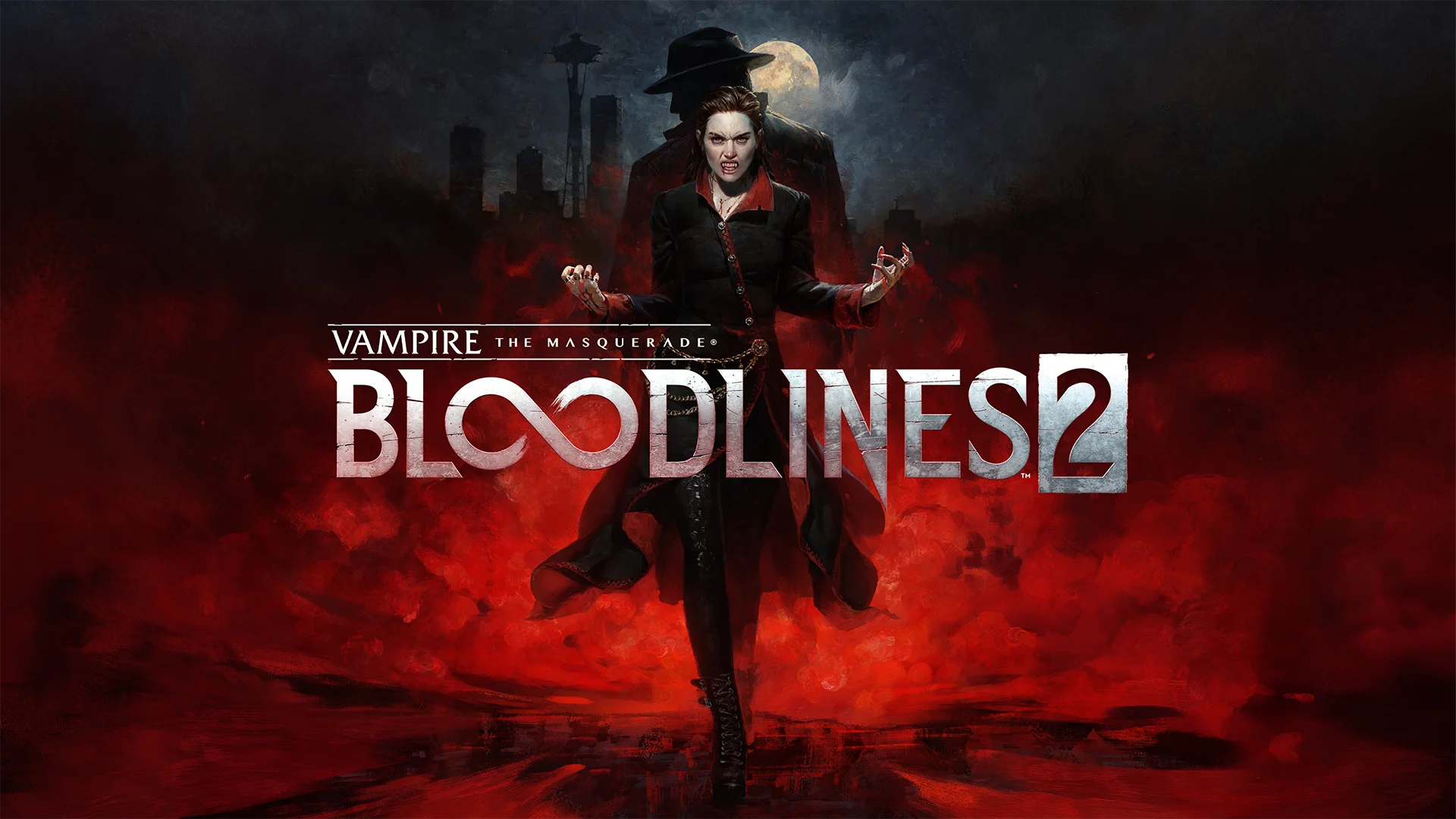 The key art for Vampire: The Masquerade — Bloodlines 2.