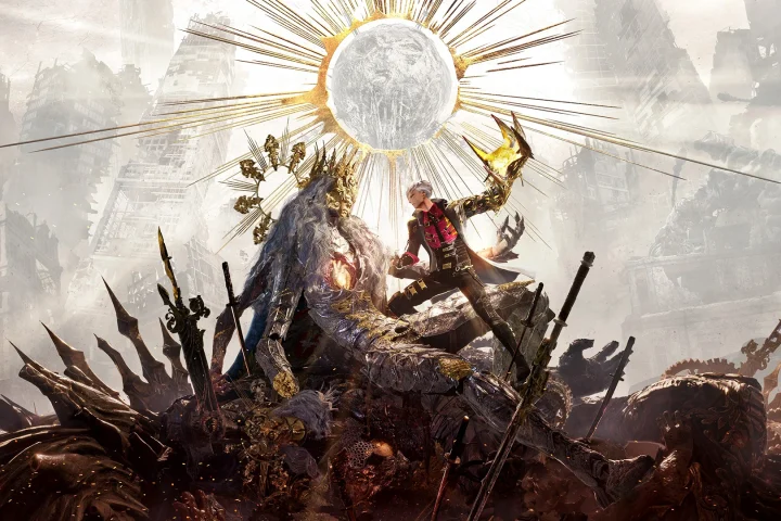 The key art for Code Vein II, without the logo.