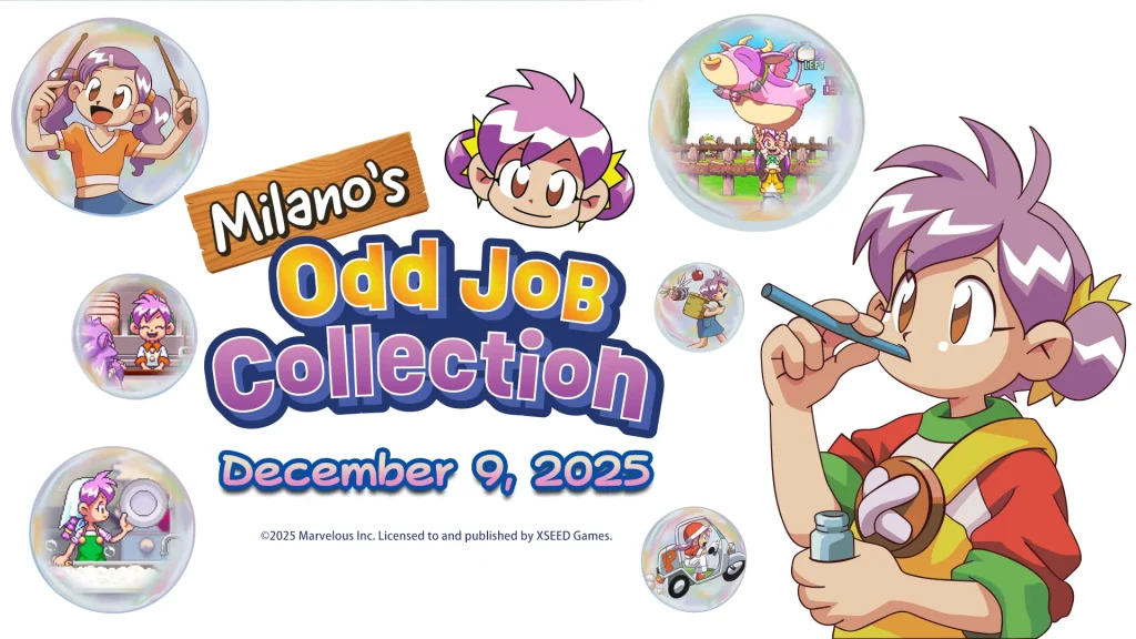 The key art for Milano’s Odd Job Collection.