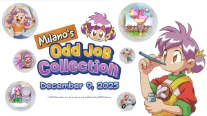 The key art for Milano’s Odd Job Collection.