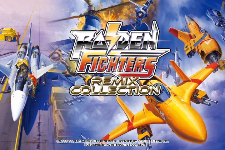 The key art for the Raiden Fighters Remix Collection.