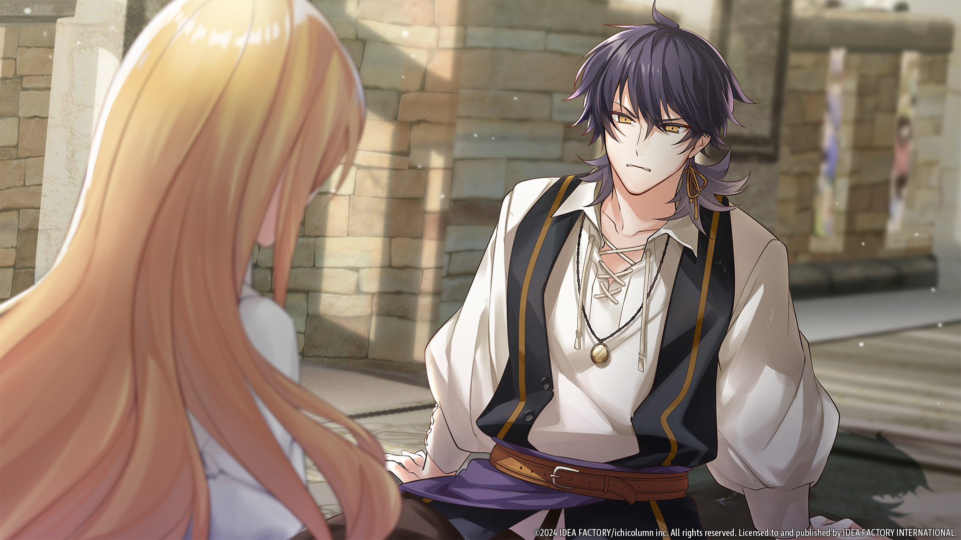 A screenshot from Temirana: The Lucky Princess and the Tragic Knights.