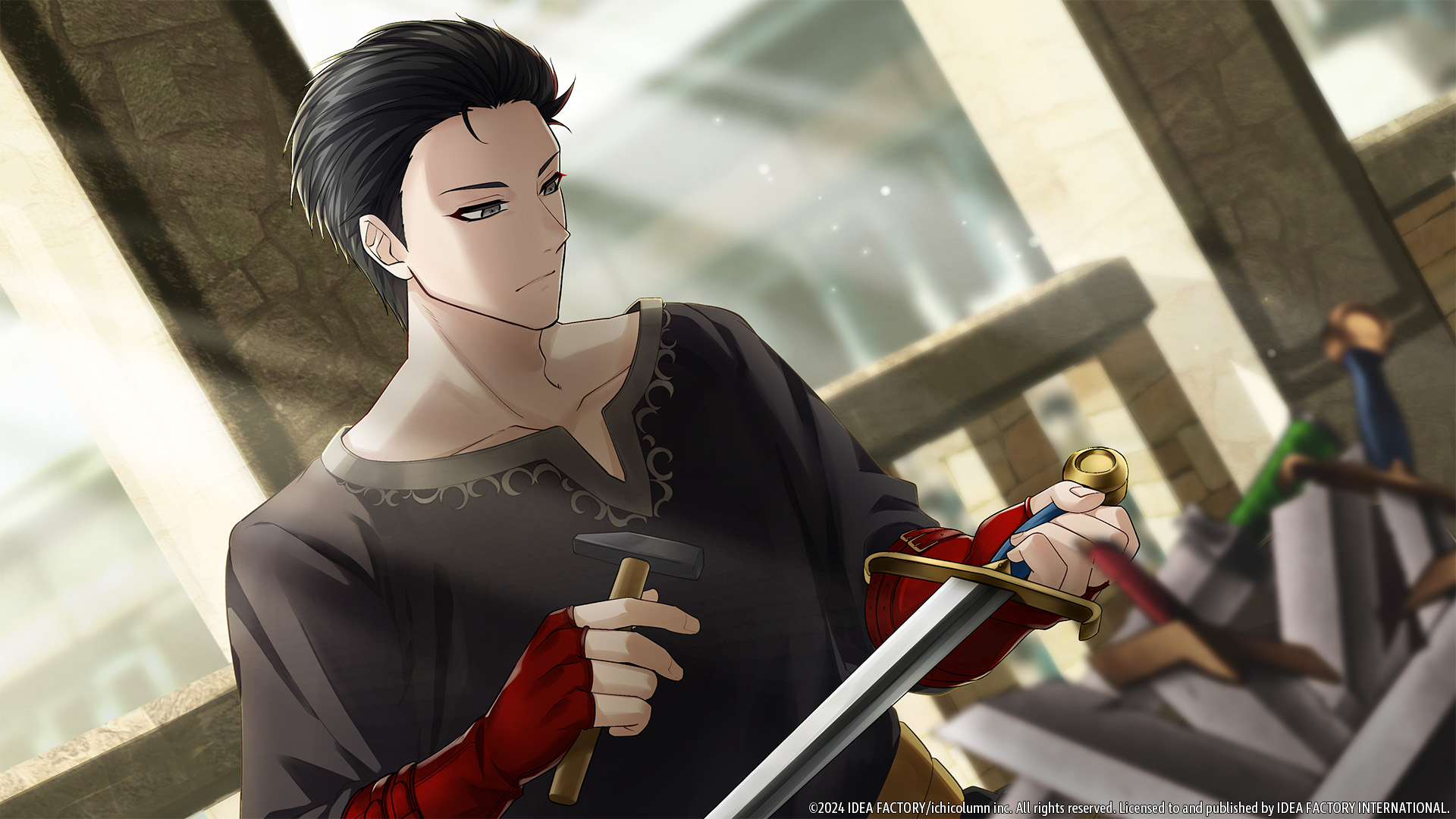 A screenshot from Temirana: The Lucky Princess and the Tragic Knights.