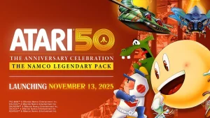 Artwork for Atari 50 DLC The Namco Legendary Pack.