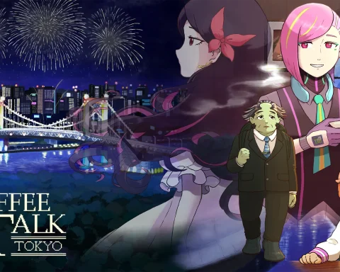 The key art for Coffee Talk Tokyo.