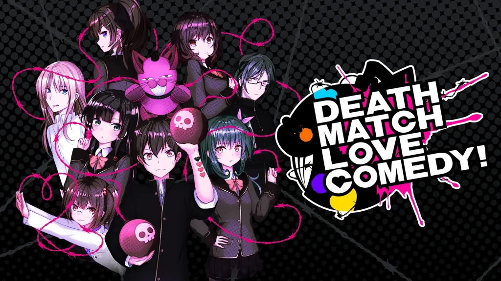 The key art for Death Match Love Comedy!