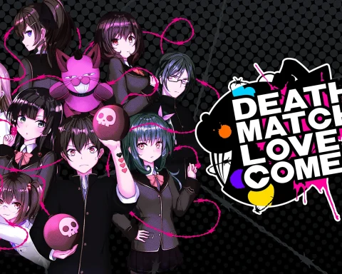 The key art for Death Match Love Comedy!