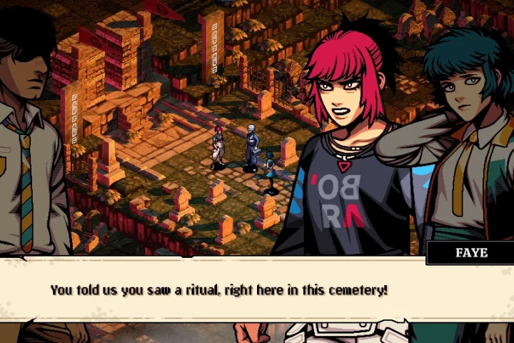 A press screenshot of Demonschool.