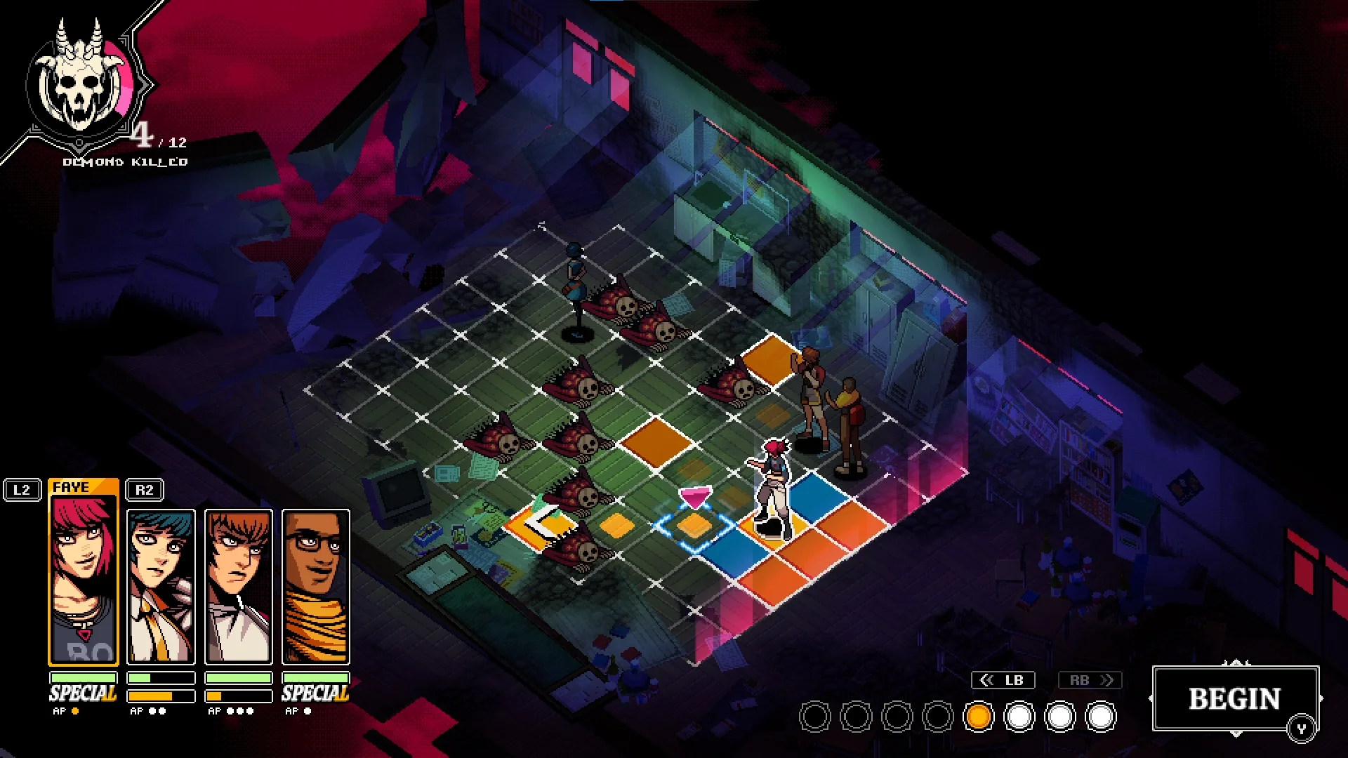 A press screenshot of Demonschool.