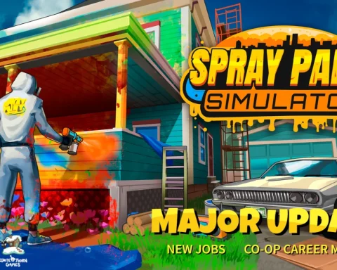 The key art for Spray Paint Simulator's November 14 2025 update.