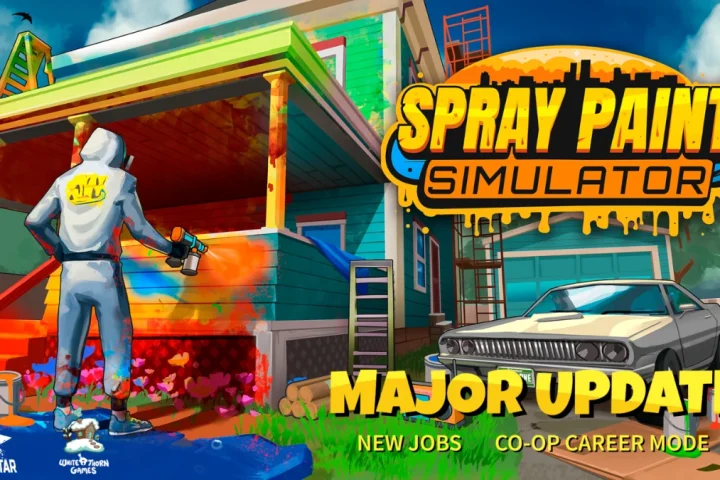 The key art for Spray Paint Simulator's November 14 2025 update.