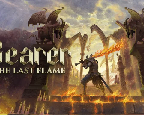 The key art for The Bearer & The Last Flame.