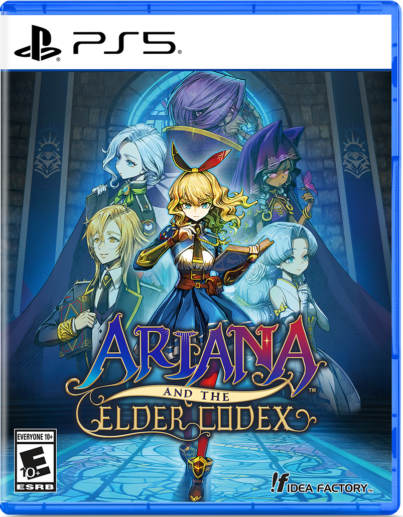 The PS5 box art for Ariana and the Elder Codex.