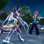 A screenshot of Mega Lucario Z in Pokémon Legends: Z-A.