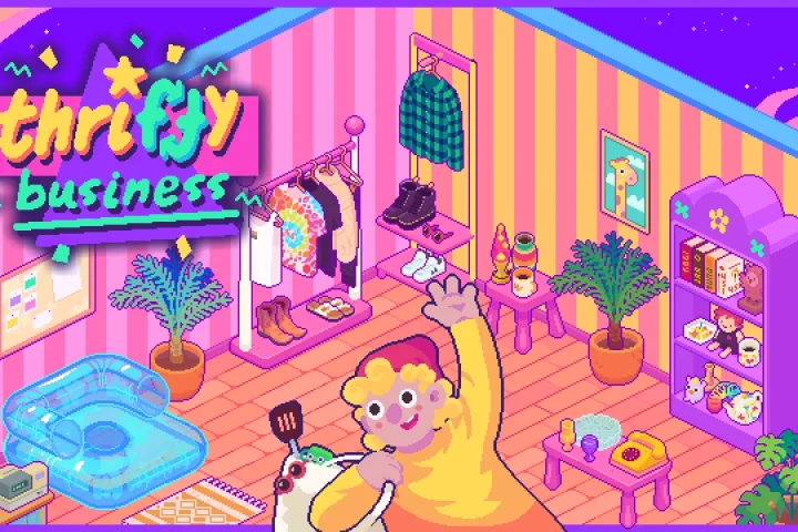 The key art for Thrifty Business.